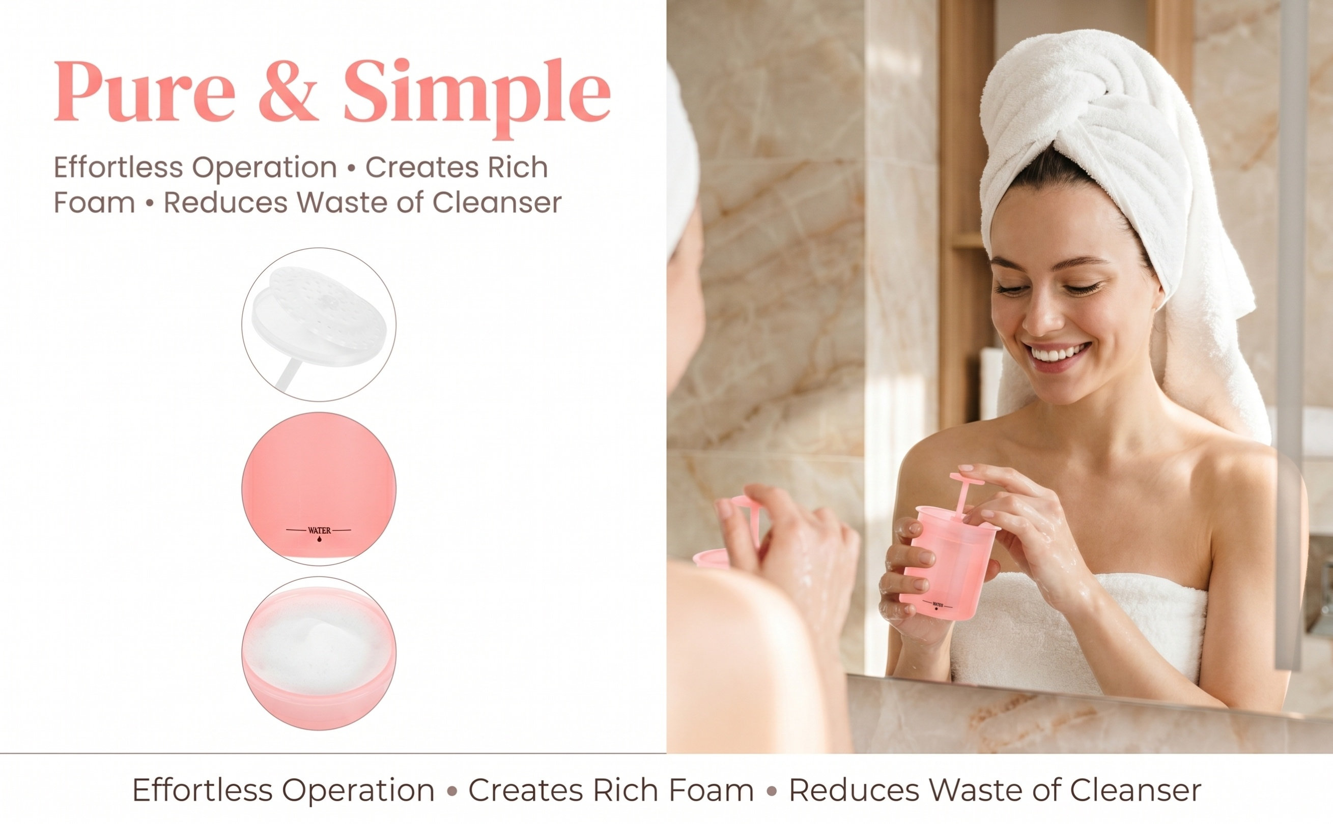 Cleanser Face - 6Pcs Face Wash Foam Maker Manual