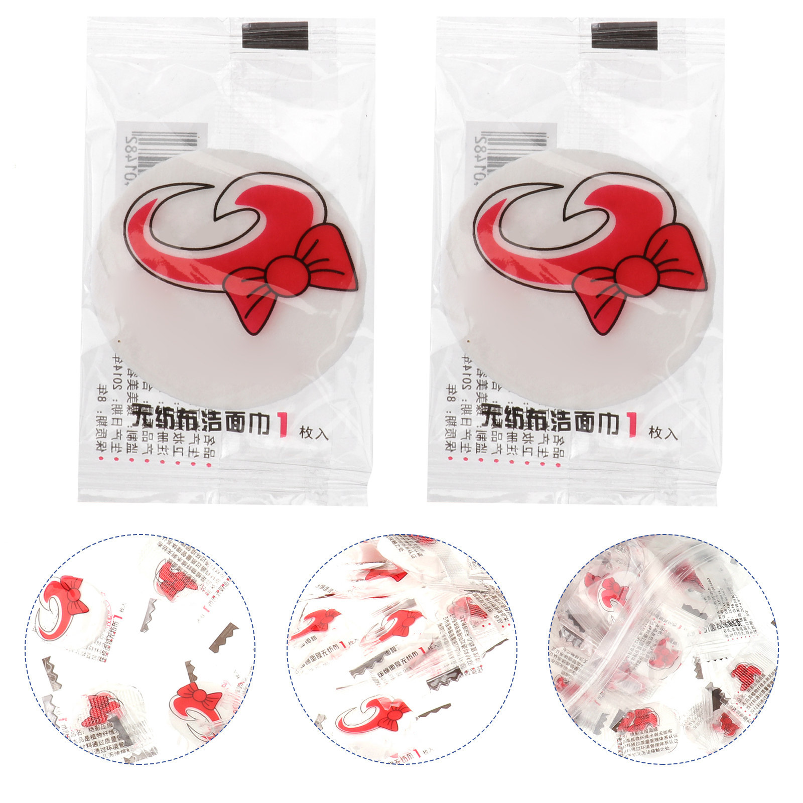 Face Mask Skincare - 100Pcs Compressed Facial Mask Natural Wood