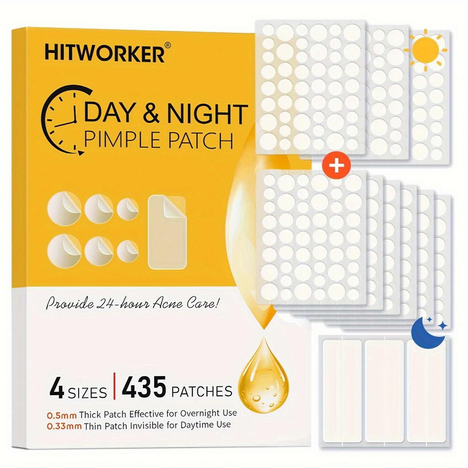 Face Moisturizer - 435 pieces of transparent acne patches,