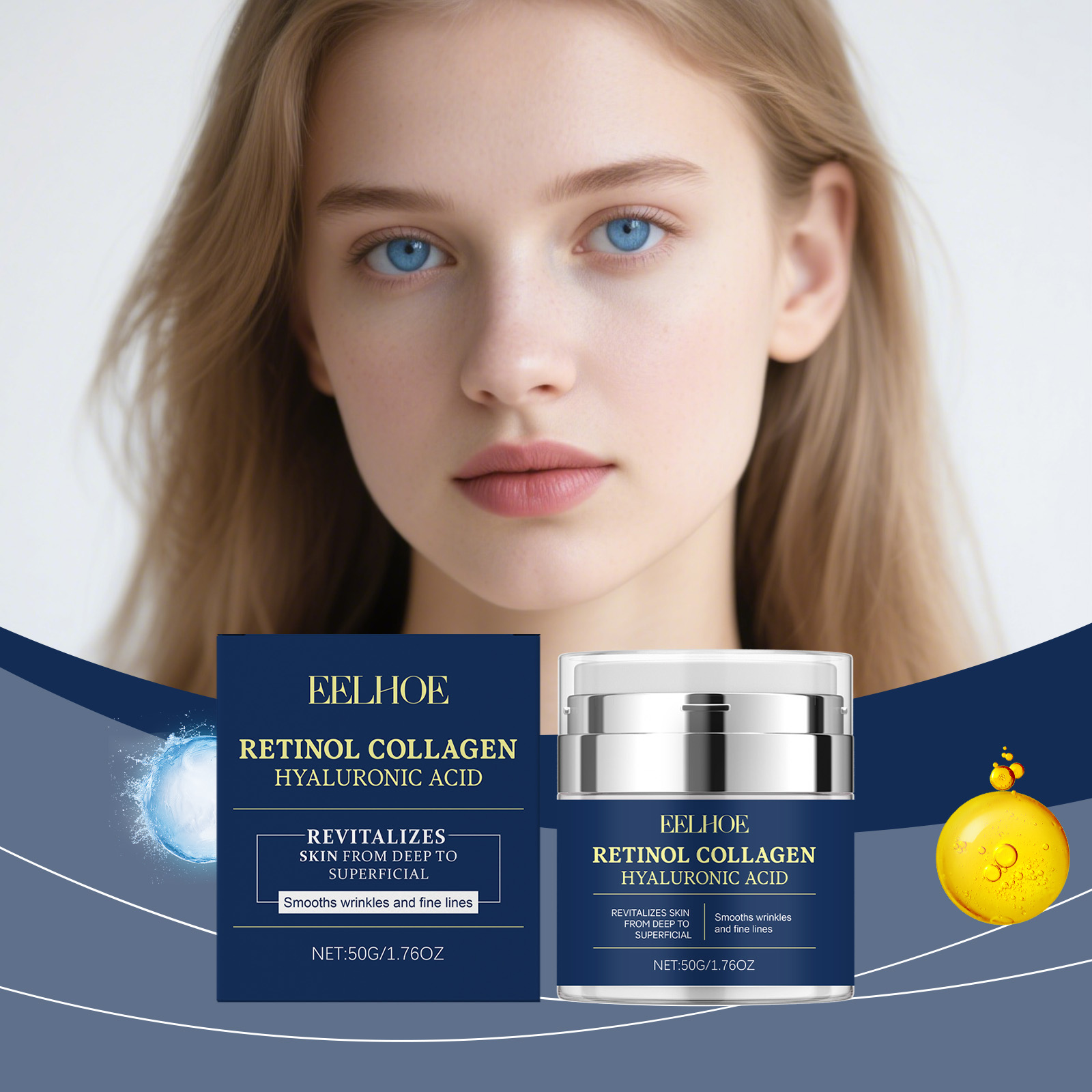 Retinol Cream - EELHOE Retinol Collagen Cream Wrinkle Remover