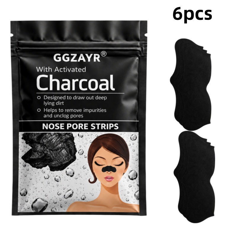 6PCS Activated Charcoal Nose P - Face Moisturizer ulasan dan harga