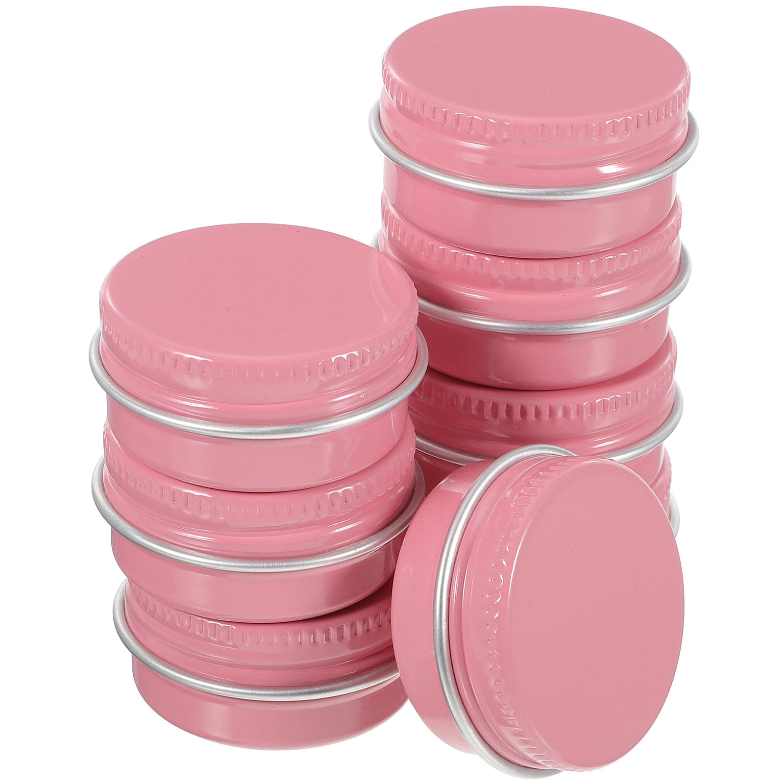 8Pcs Small Aluminum Round Tins - Lip Balm ulasan dan harga