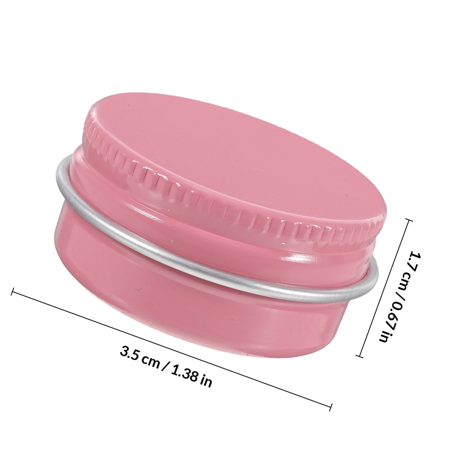 8Pcs Small Aluminum Round Tins - Lip Balm ulasan dan harga