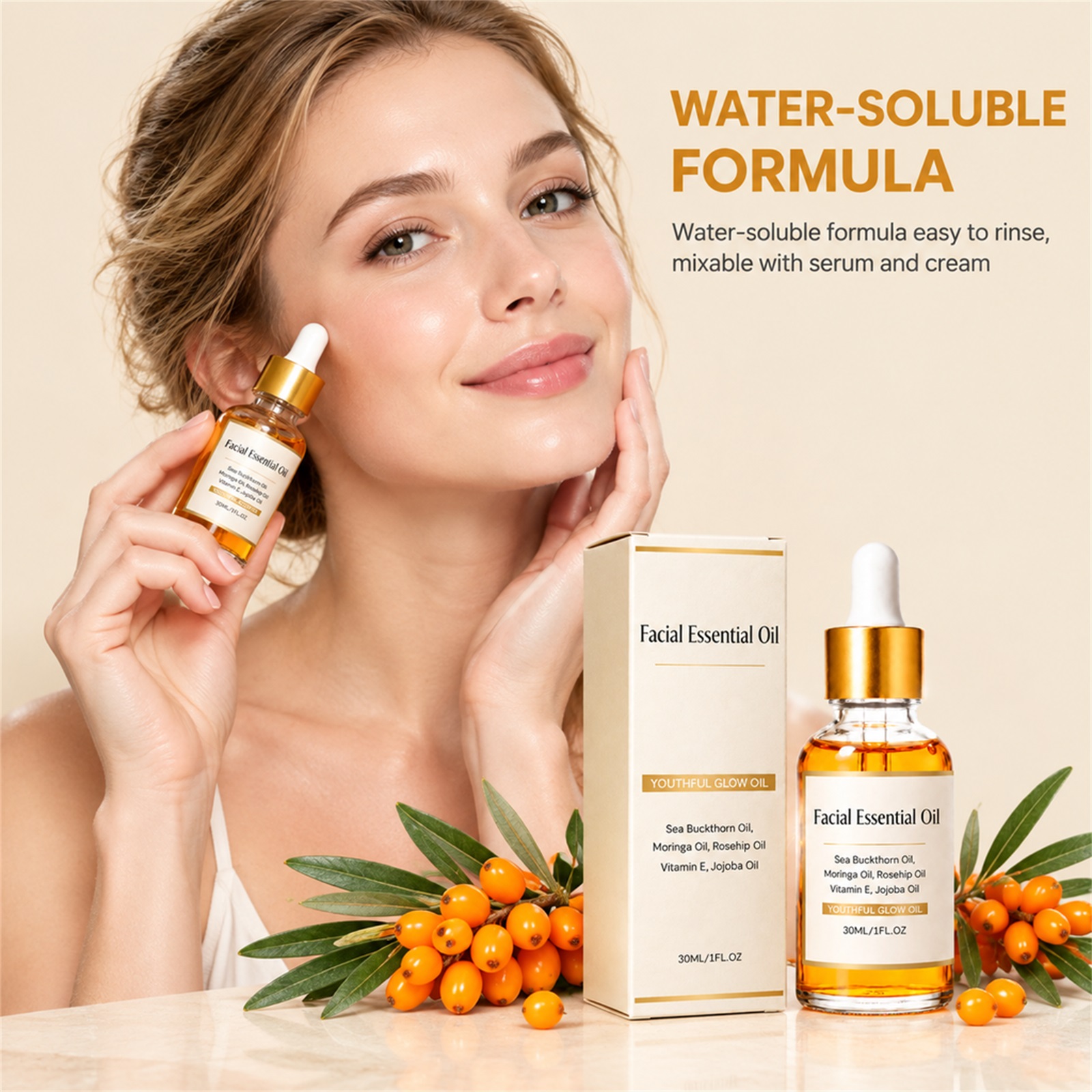 Facial Essential Oil Sea Buckt - Face Oil Rosehip ulasan dan harga