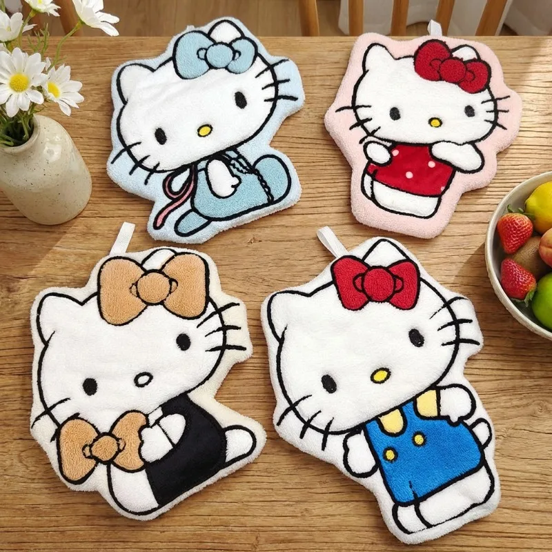 Cartoon Cat Printed Hand Towel - Cleanser Face ulasan dan harga