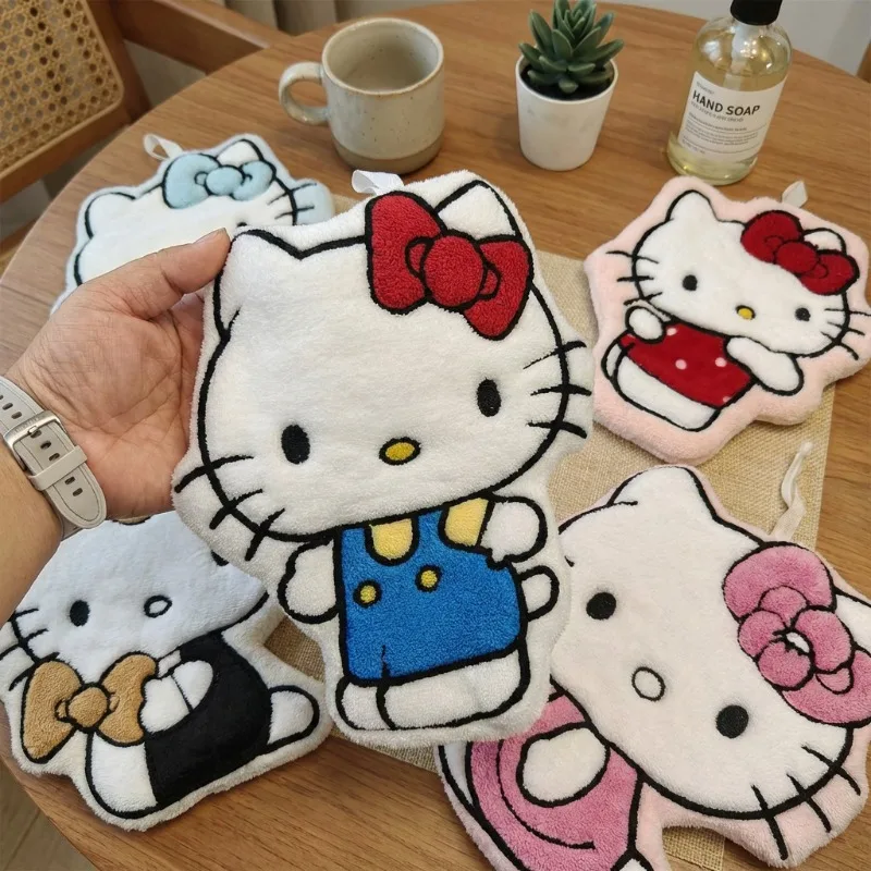 Cartoon Cat Printed Hand Towel - Cleanser Face ulasan dan harga