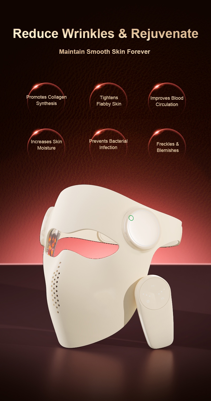 Professional Silicone LED Red  - Face Mask Skincare ulasan dan harga