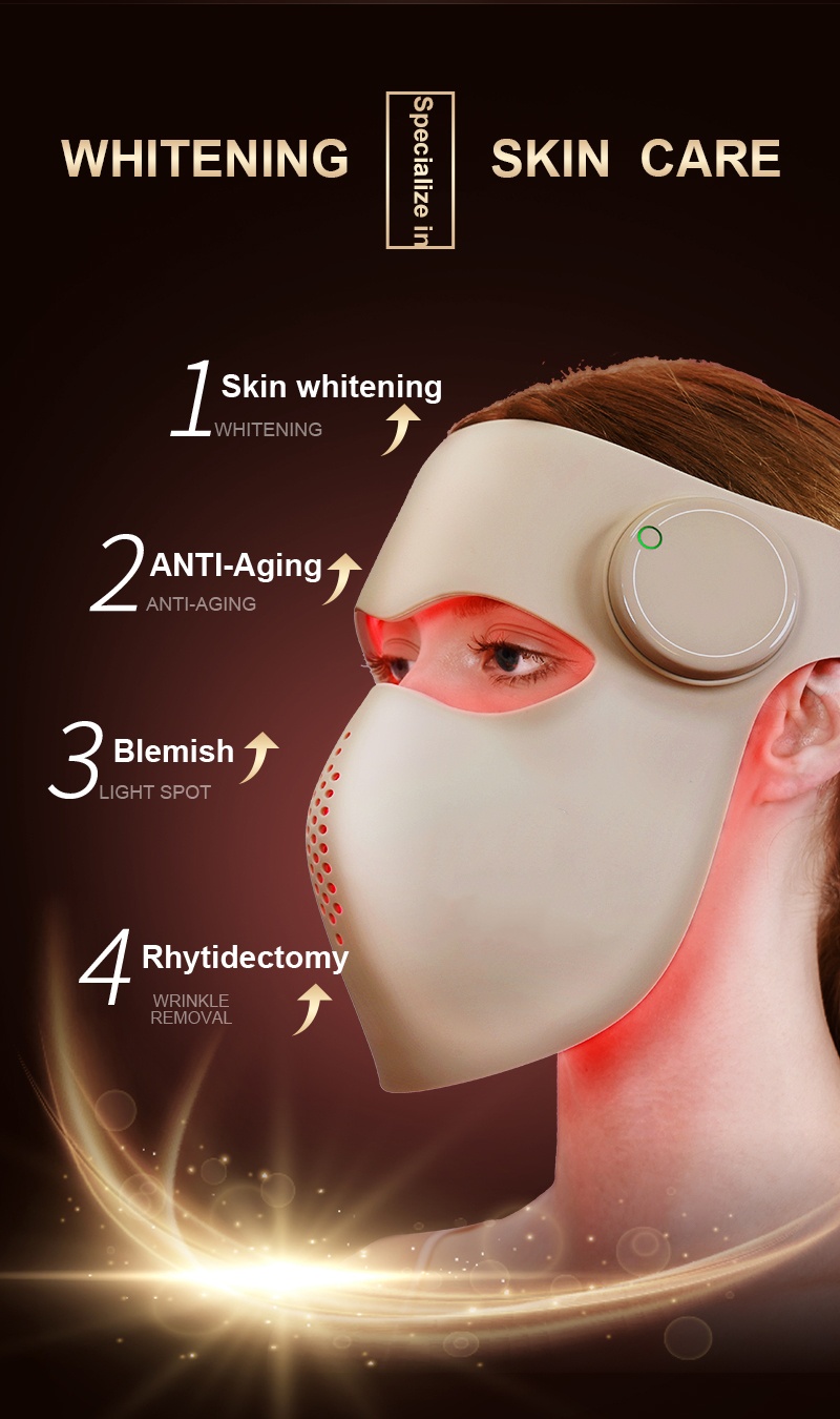 Professional Silicone LED Red  - Face Mask Skincare ulasan dan harga