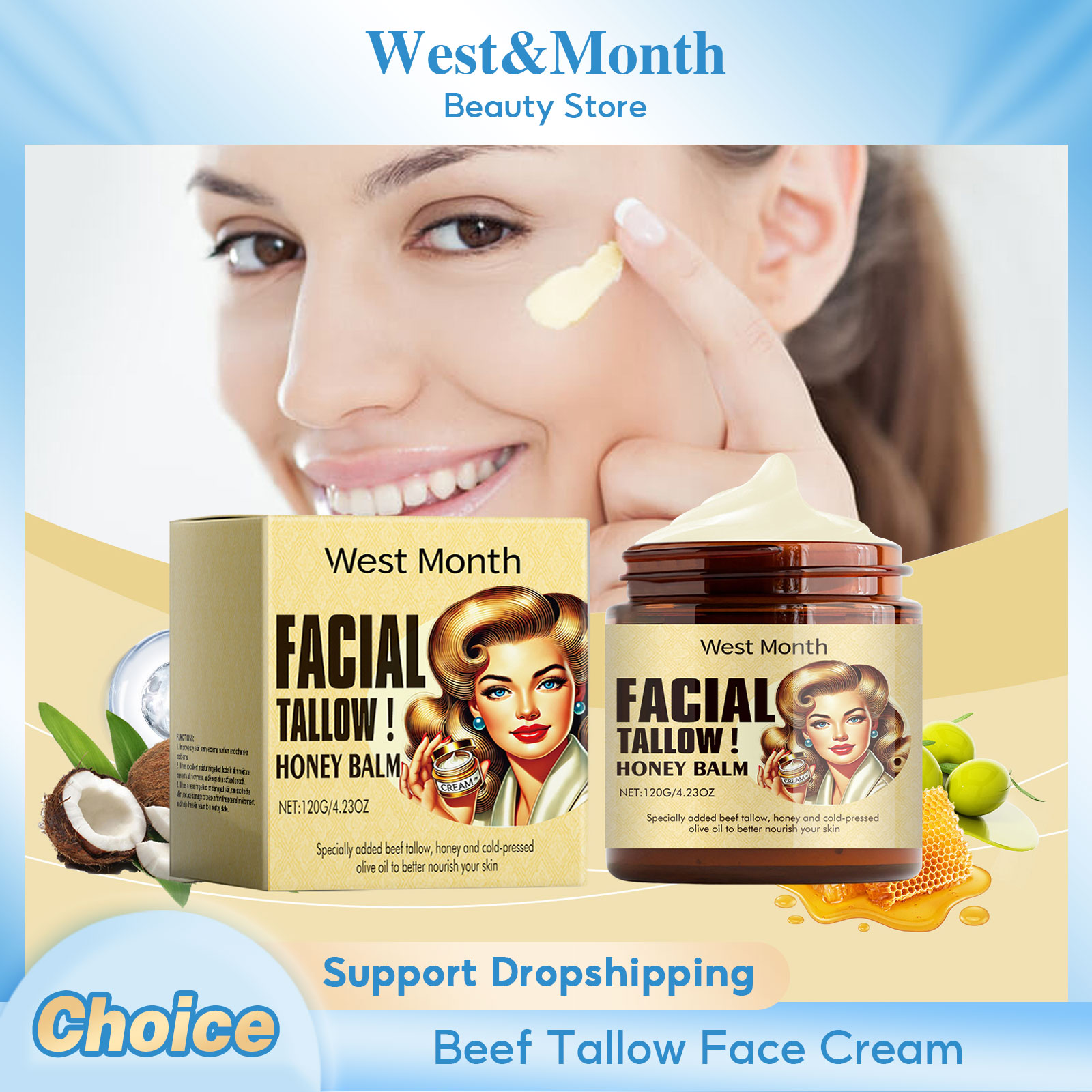 Beef Tallow Face Cream Anti-Wr - Night Cream ulasan dan harga