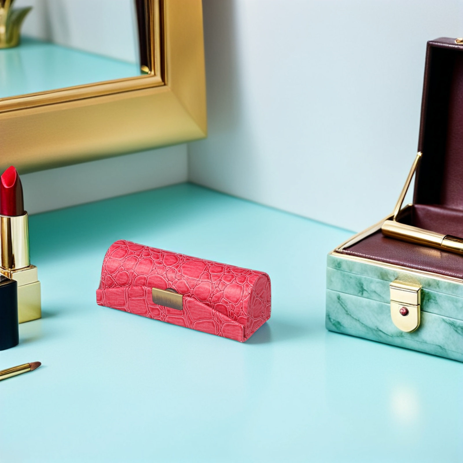 PU Lipstick Case – Compact Tra - Lip Balm ulasan dan harga