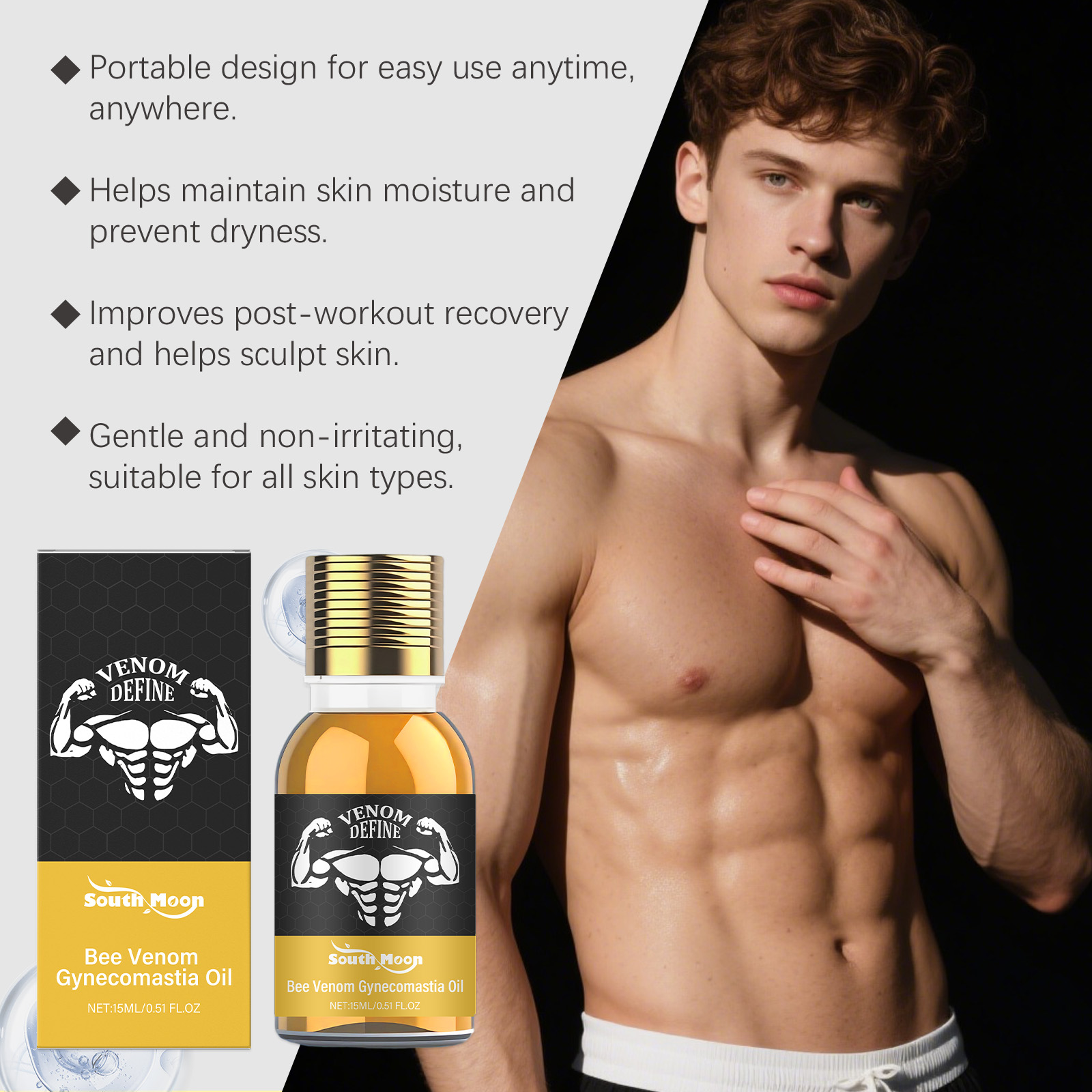 Bee Venom Gynecomastia Oil For - Body Lotion ulasan dan harga