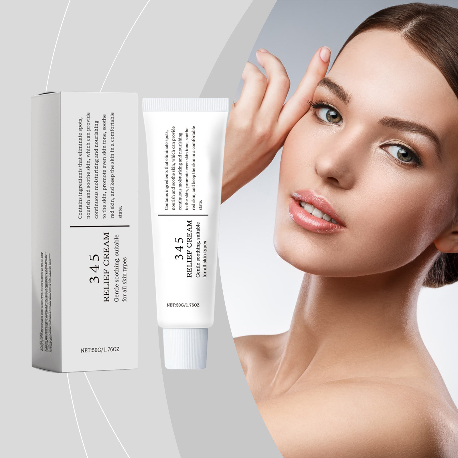 345 Relief Cream Moisturizing  - Skincare Glowing ulasan dan harga