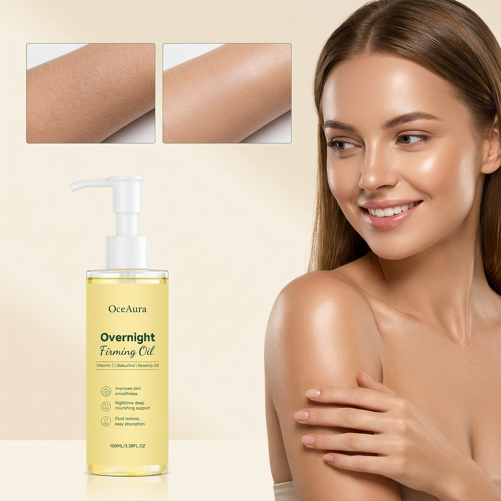 OceAura|Overnight Firming Oil| - Face Oil Rosehip ulasan dan harga
