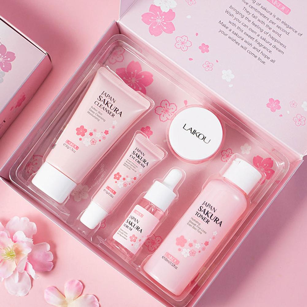 LAIKOU Japan Sakura Skin Care  - Skincare Glowing ulasan dan harga