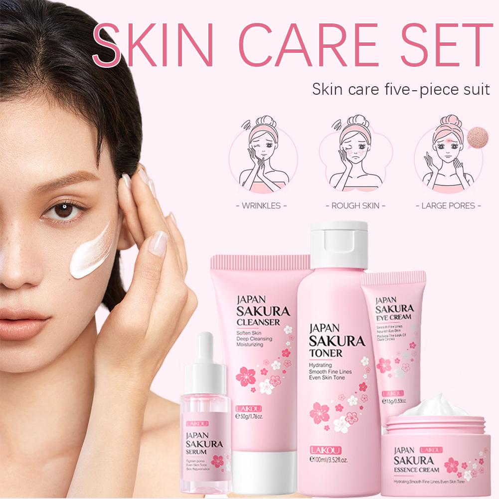 LAIKOU Japan Sakura Skin Care  - Skincare Glowing ulasan dan harga