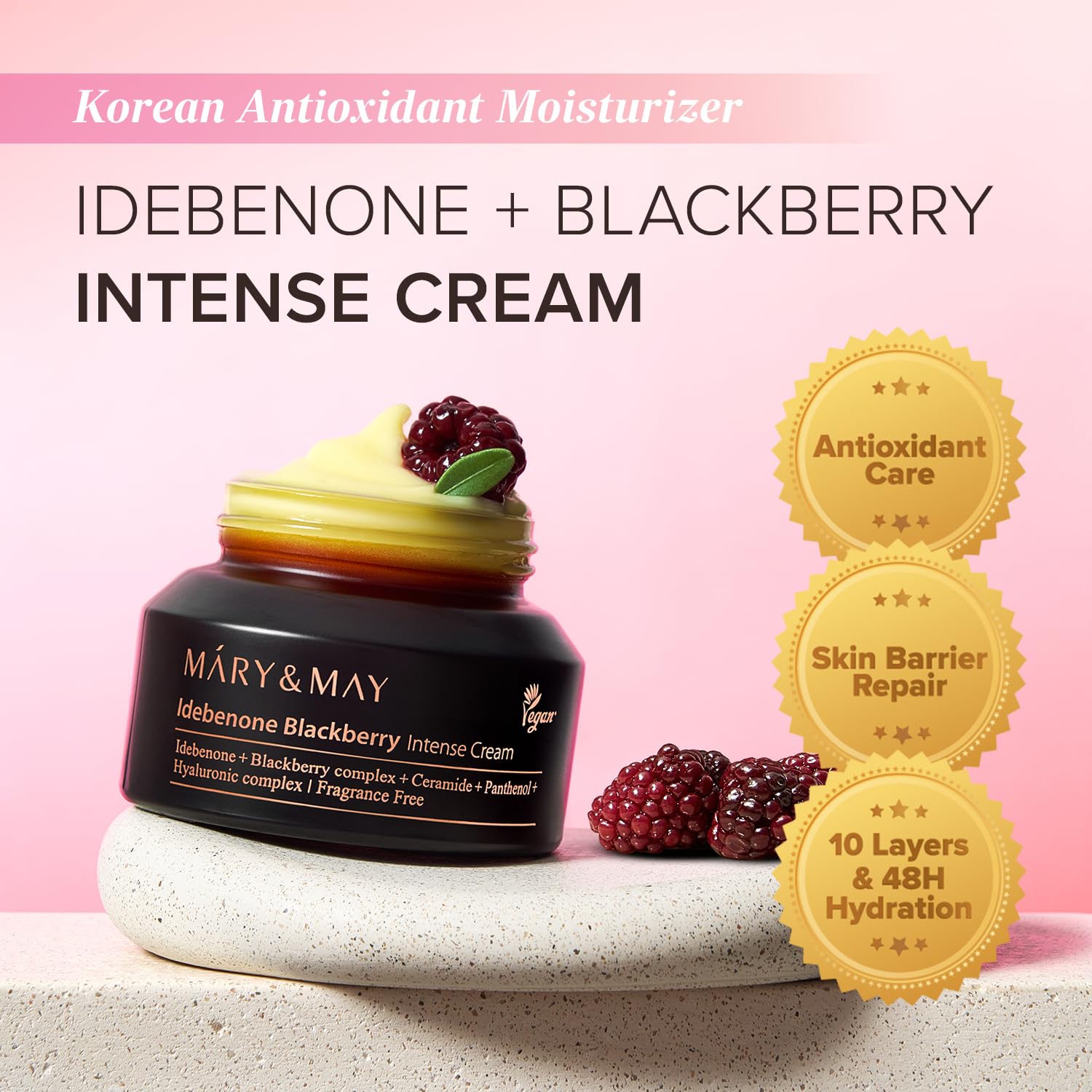 Mary&May Idebenone Blackberry  - Retinol Cream ulasan dan harga